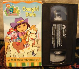 Dora The Explorer Cowgirl Dora Vhs Video Nick Jr. Pinto 2 Wild West 