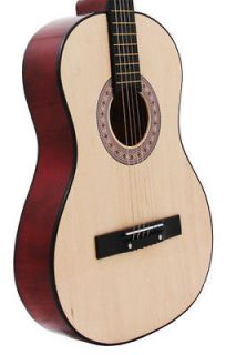 Newly listed NEW Crescent Beginners NATURAL Acoustic Guitar+PICK+ST 