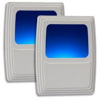 LED Night Light Plug in W/ Soft Continuous Blue Glow   2 PACK!