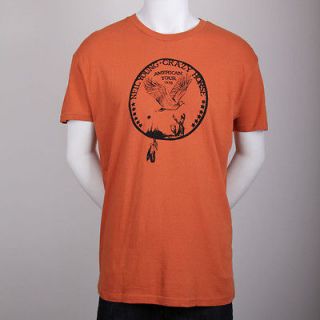 NEIL YOUNG & CRAZY HORSE 1976 Tour Burnt ORANGE T Shirt SMALL ONLY 