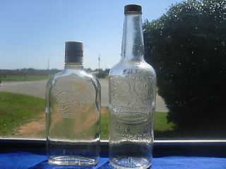   Smirnoff Bottles Embossed Crown 1818 Pint & 4/5 QT vodka liquor