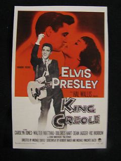   PRESLEY PLAYING GIBSON J 200 GUITAR ON 1958 KING CREOLE MOVIE POSTER