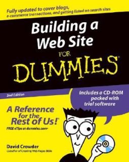 Building a Web Site by David A. Crowder 2004, Paperback, Revised 