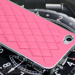 Designer Quilted Hard Case Hot Pink Screen Savers Bundle For Apple 