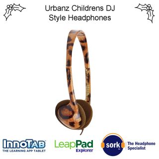 Urbanz Leopard Childrens Kids Headphones for Vtech Innotab Storio 