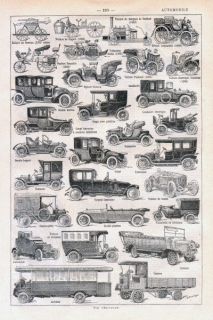 Vintage Vehicle Poster Cannons Taxi Bicycle Bikes Print