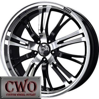 17 Black Konig Unknown Wheels Rims 4x100/4x108 4 Lug Civic Focus Mini 