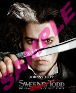 Tim Burtons Sweeney Todd With Johnny Depp NEW T shirt