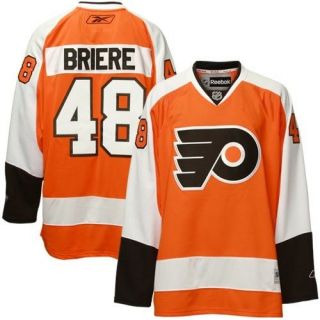 Reebok Philadelphia Flyers #48 Danny Briere Orange Premier NHL Jersey