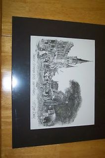 LOWER PRICE Don Davey Print of New Orleans Landmarks NEVE​R USED