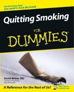 Quitting Smoking for Dummies by David Brizer 2003, Paperback