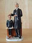 Dave Grossman 2 Figurines Norman Rockwell Carroler 1973