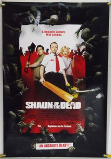 SHAUN OF THE DEAD DS ROLLED ADV ORIG 1SH MOVIE POSTER ZOMBIE SIMON 