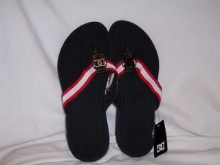 DC SHOES WOMENS GIRLS SANDALS FLIP FLOPS THONGS SHOES NEW WITH TAG 