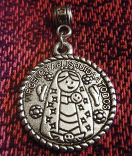 Virgencita Plis Pendant   Tibetan Silver   Colgante Virgencita Plis