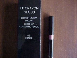 Chanel LE CRAYON GLOSS SHEER LIP PENCIL 49 FRAISE NIB