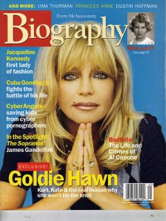 GOLDIE HAWN Biography Mag 5/01 DEBRA MESSING AL CAPONE