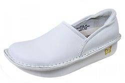 Alegria Womens DEBRA White Leather Nursing Professional Shoes DEB 600