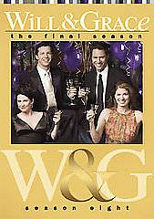 Will Grace   Season 8   The Final Season DVD, 2008, 4 Disc Set 