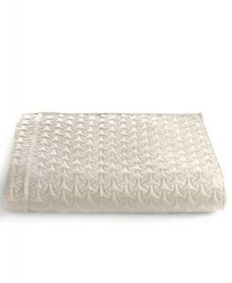 HOTEL COLLECTION Modern Deco Queen QUILTED COVERLET LUXURY Disks Rings