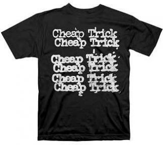 Cheap Trick   Stacked Logo   X Large T Shirt