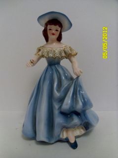FLORENCE CERAMICS TESS WITH LACE FIGURINE 7.5 TALL