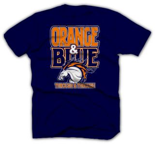 Denver Broncos Shirt   Peyton Manning Jersey   Blue & Orange T Shirt 