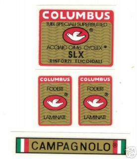 Columbus SLX Decal + FREE vintage Campagnolo decal