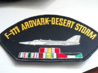 111 Aardvark Fighter Bomber Desert Storm military patch aircraft 