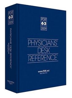 2009 Physicians Desk Reference PDR PDR Bookstor edition 2008 