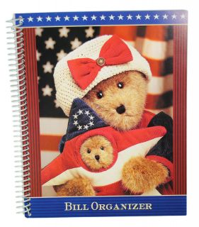 Monthly Bill Organizer Budget Income Expense Tracker Patriotic Bears