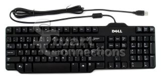 NEW Dell OEM Genuine 104 Key USB Black Keyboard DJ331 SK 8115