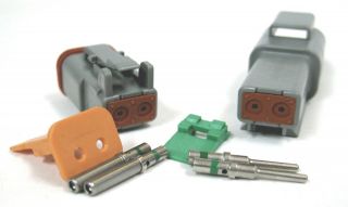 DEUTSCH GRAY 12 PIN DT CONNECTOR KIT 16 20 AWG NICKEL CONTACTS  1