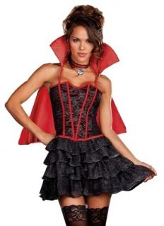 Sexy Womens Gothic Vampire Witch Halloween Costume Dress