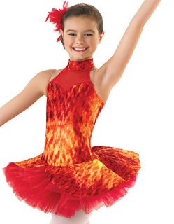 NWT Dance Skate Costume Tap Jazz Twirl Baton 4930 Ballet FIREBIRD