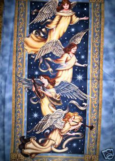 panel ANGELS TIMELESS TREASURES LIZ GOODRICK DILLON blue OOP