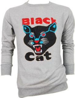 Black Cat DJ Ed Banger Electro Trance DISCO Jumper Sweater Men Woman S 