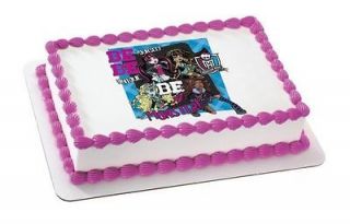 Monster High Be Yourself ~ Edible Image Icing Cake, CupcakeTopper