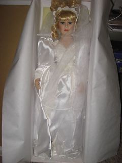 Beautiful 24 Bride Porcelain Doll from the Court of Dolls  New in Box