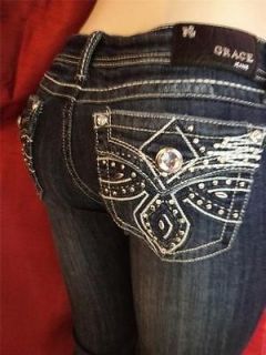 NWT Dont Miss Grace in LA Western Buckle Bling Bootcut Jeans Size 11 