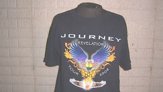 JOURNEY 2008 black short sleeve tour shirt t shirt Large