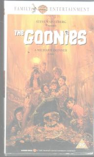 THE GOONIES VIDEO VHS PAL UK RICHARD DONNER STEVEN SPIELBERG