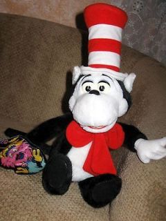 Dr.Seuss CAT IN THE HAT Mattel TALKING plush stuffed toy animal 1997