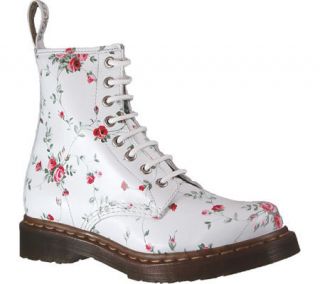 Dr. Martens Womens 1460 8 Eye Leather Ankle Boots White Portland Rose