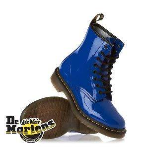 Dr Martens 1460 Reinvented Patent Lamper Womens Boots   Royal Blue