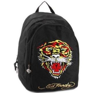 NEW NWT awesome ED HARDY Josh Embroidered TIGER Backpack   Black