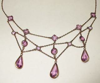antique amethyst necklace in Vintage & Antique Jewelry