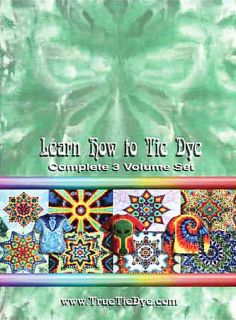 Tie Dye 101 Tie Dye Techniques   Complete Set DVD, 2006, 3 Disc Set 