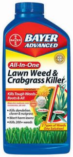 BAYER 704140A 32 oz CONCENTRATE ALL in 1 LAWN WEED & CRABGRASS 
