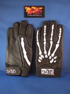 Storage Wars   Leather Skeleton Bones Gloves   Rob Zombie   XL